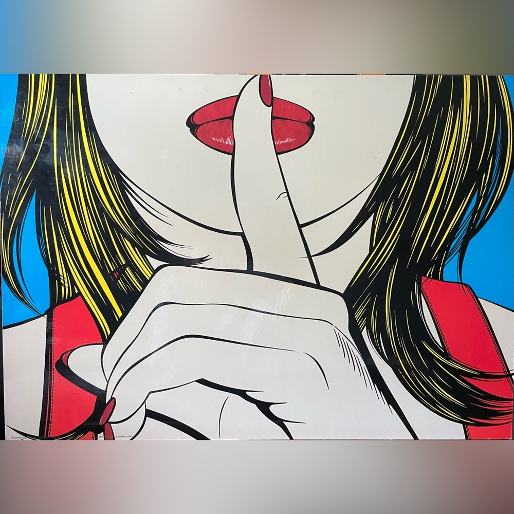 Pop art Decor Ssshhh by Deborah Azzopardi